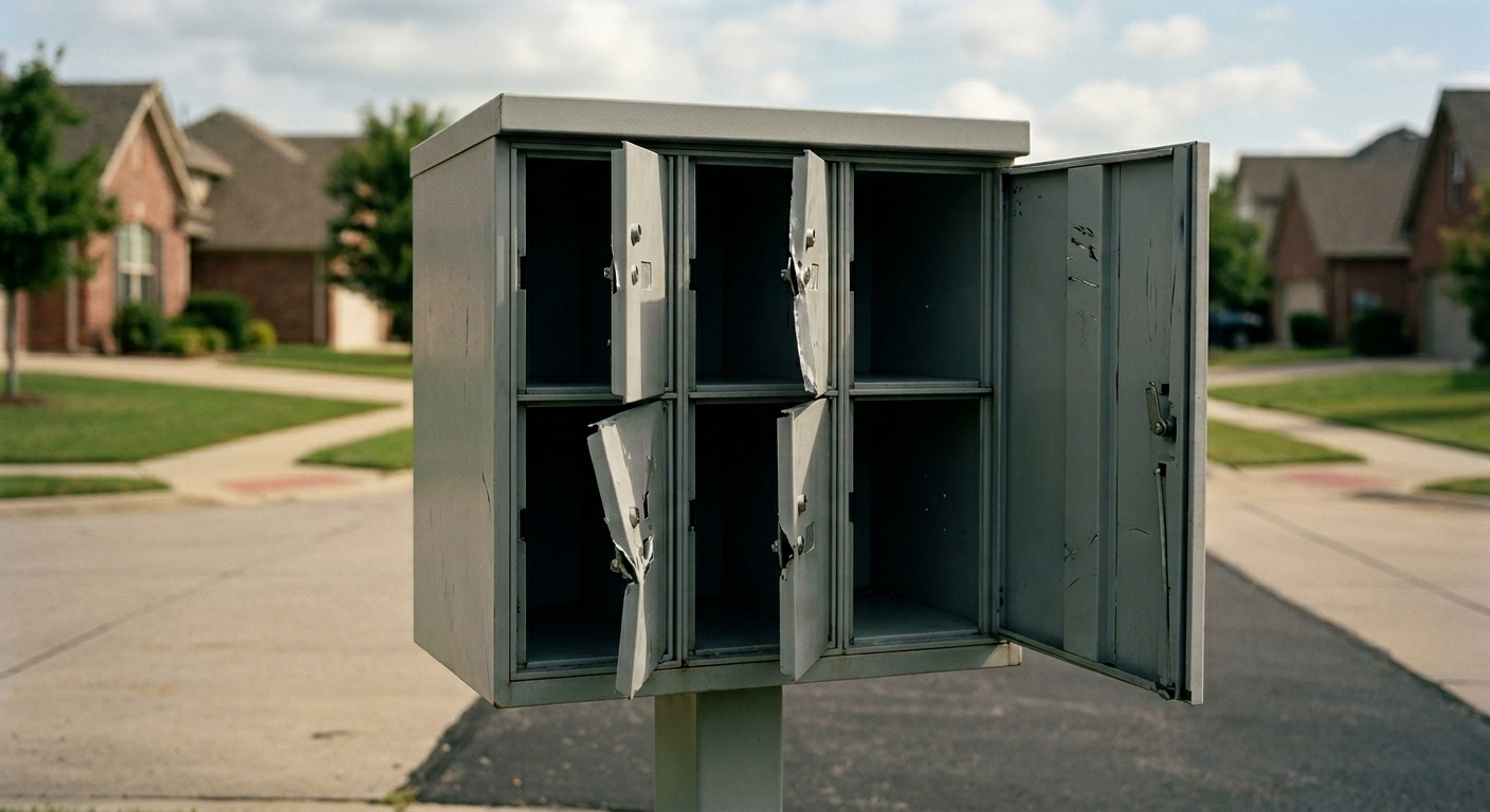 Photo of mailbox theft